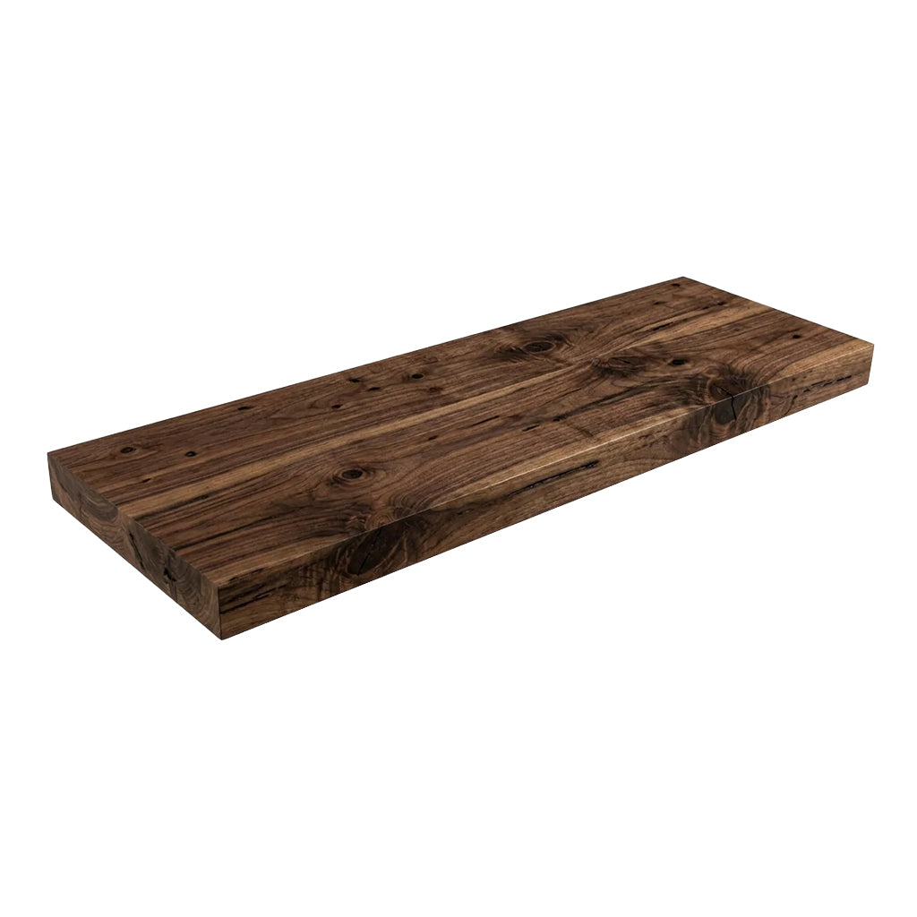 Edge Grain Rustic Walnut Floating Stair Treads