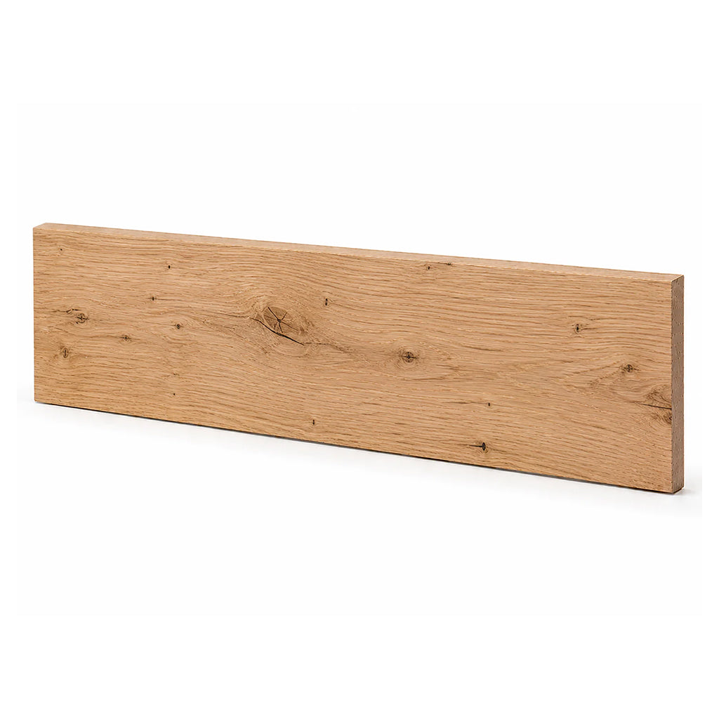 Rustic White Oak Stair Tread Risers